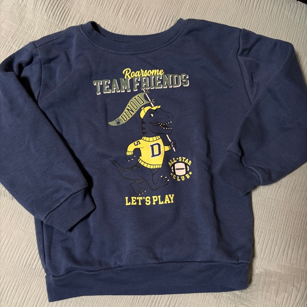 Kids Navy 'Roarsome Team Friends' Dino Graphic Sweatshirt